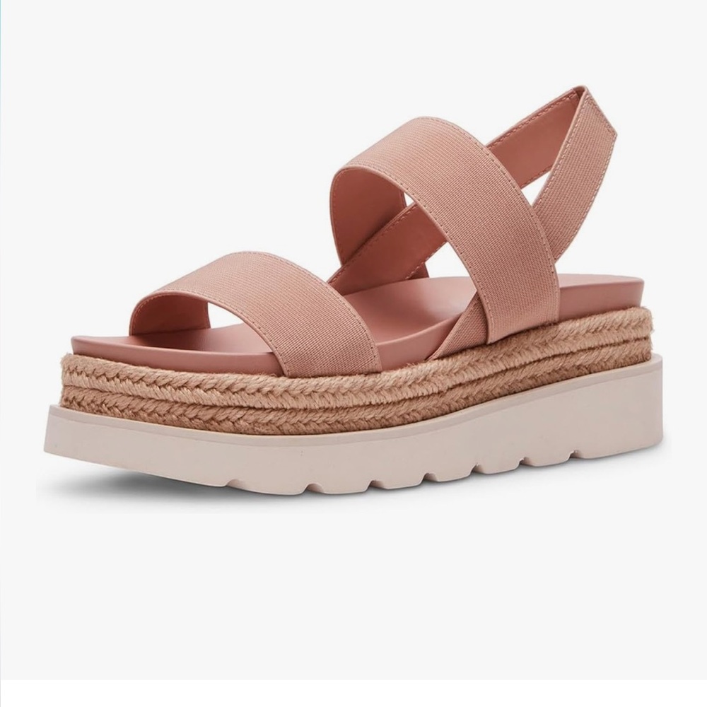 Madden Girl Women's Platform wedge Sandals blush color size 9